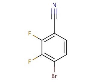 4-Bromo-2,3-difluoro-benzonitrile (CAS 126163-58-4) - chemical structure image