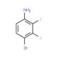 4-Bromo-2,3-difluoroaniline (CAS 112279-72-8) - chemical structure image