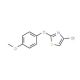 4-Bromo-2-(4-methoxyphenoxy)thiazole (CAS 1065074-21-6) - chemical structure image
