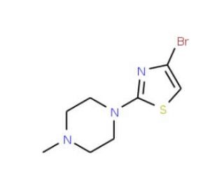 4-Bromo-2-(4-methylpiperazin-1-yl)-1,3-thiazole (CAS 919352-66-2) - chemical structure image