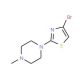4-Bromo-2-(4-methylpiperazin-1-yl)-1,3-thiazole (CAS 919352-66-2) - chemical structure image