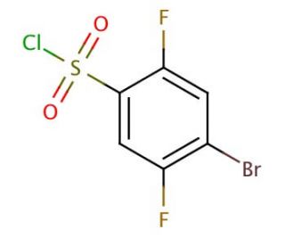 4-Bromo-2,5-difluorobenzenesulfonyl chloride (CAS 207974-14-9) - chemical structure image