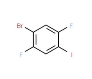 4-Bromo-2,5-difluoroiodobenzene (CAS 145349-66-2) - chemical structure image