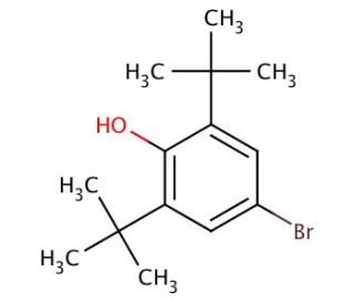 4-Bromo-2,6-di-tert-butylphenol (CAS 1139-52-2) - chemical structure image