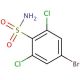 4-Bromo-2,6-dichlorobenzenesulphonamide (CAS 351003-55-9) - chemical structure image
