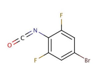 4-Bromo-2,6-difluorophenyl isocyanate (CAS 302912-26-1) - chemical structure image