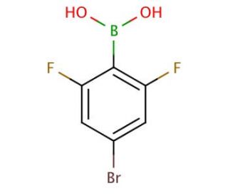 4-Bromo-2,6-difluorophenylboronic acid (CAS 352535-81-0) - chemical structure image