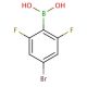 4-Bromo-2,6-difluorophenylboronic acid (CAS 352535-81-0) - chemical structure image