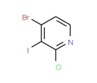 4-Bromo-2-chloro-3-iodopyridine (CAS 916203-52-6) - chemical structure image