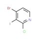 4-Bromo-2-chloro-3-iodopyridine (CAS 916203-52-6) - chemical structure image