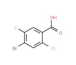 4-Bromo-2-chloro-5-fluorobenzoic acid (CAS 177480-81-8) - chemical structure image