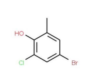 4-Bromo-2-chloro-6-methylphenol (CAS 7530-27-0) - chemical structure image