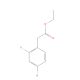 4-Bromo-2-chlorobenzeneacetic Acid Ethyl Ester (CAS 1261606-45-4) - chemical structure image