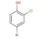 4-Bromo-2-chlorophenol (CAS 3964-56-5) - chemical structure image