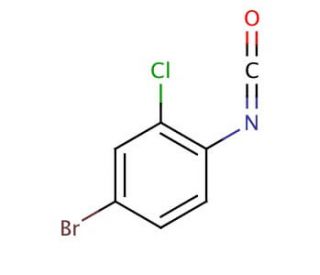 4-Bromo-2-chlorophenyl isocyanate (CAS 190774-47-1) - chemical structure image