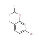 4-Bromo-2-(difluoromethoxy)iodobenzene - chemical structure image