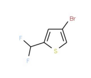 4-Bromo-2-(difluoromethyl)-thiophene (CAS 627526-93-6) - chemical structure image