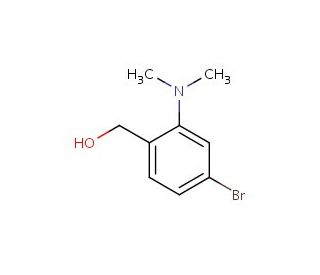 [4-bromo-2-(dimethylamino)phenyl]methanol - chemical structure image