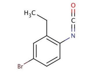 4-Bromo-2-ethylphenyl isocyanate (CAS 480439-24-5) - chemical structure image