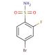 4-Bromo-2-fluorobenzenesulfonamide (CAS 214210-30-7) - chemical structure image