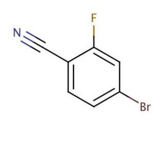 4-Bromo-2-fluorobenzonitrile (CAS 105942-08-3) - chemical structure image
