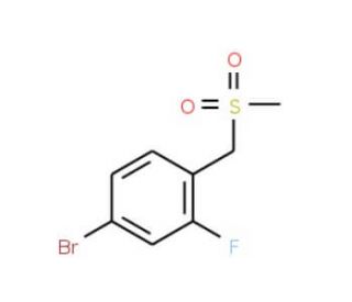 4-Bromo-2-fluorobenzyl methyl sulfone - chemical structure image