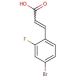 4-Bromo-2-fluorocinnamic acid (CAS 149947-19-3) - chemical structure image