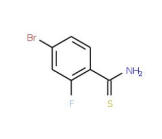 4-Bromo-2-fluorothiobenzamide (CAS 883230-66-8) - chemical structure image