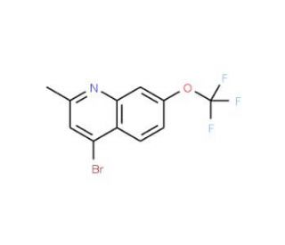 4-Bromo-2-methyl-7-trifluoromethoxyquinoline (CAS 1189105-69-8) - chemical structure image