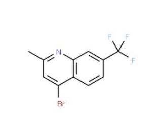 4-Bromo-2-methyl-7-trifluoromethylquinoline (CAS 1070879-57-0) - chemical structure image