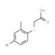 (4-Bromo-2-methyl-phenylsulfanyl)-acetic acid (CAS 42943-68-0) - chemical structure image