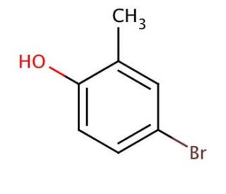 4-Bromo-2-methylphenol (CAS 2362-12-1) - chemical structure image