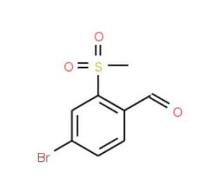 4-Bromo-2-(methylsulfonyl)benzaldehyde (CAS 849035-77-4) - chemical structure image