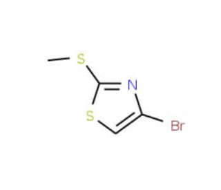 4-Bromo-2-(methylthio)-1,3-thiazole (CAS 204513-62-2) - chemical structure image