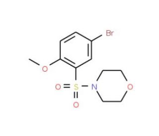 4-Bromo-2-(morpholin-4-ylsulphonyl)anisole (CAS 325809-68-5) - chemical structure image