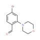 4-Bromo-2-(N-morpholino)-benzaldehyde (CAS 736990-80-0) - chemical structure image