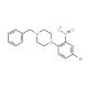 4-Bromo-2-nitro-(4-benzyl-1-piperazino)-benzene (CAS 883522-59-6) - chemical structure image