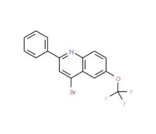 4-Bromo-2-phenyl-6-trifluoromethoxyquinoline (CAS 1189106-96-4) - chemical structure image