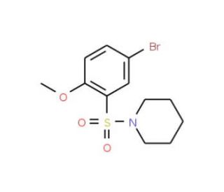 4-Bromo-2-(piperidin-1-ylsulphonyl)anisole (CAS 295360-83-7) - chemical structure image