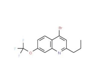 4-Bromo-2-propyl-7-trifluoromethoxyquinoline (CAS 1189106-77-1) - chemical structure image