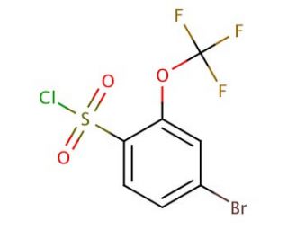 4-Bromo-2-(trifluoromethoxy)benzenesulfonyl chloride (CAS 175278-14-5) - chemical structure image