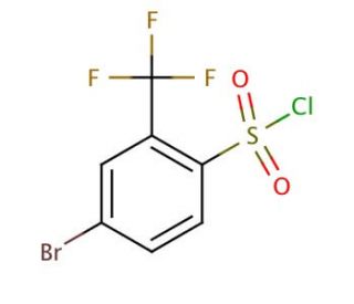4-Bromo-2-(trifluoromethyl)benzenesulfonyl chloride (CAS 176225-10-8) - chemical structure image