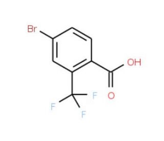 4-Bromo-2-(trifluoromethyl)benzoic acid (CAS 320-31-0) - chemical structure image