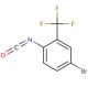 4-Bromo-2-(trifluoromethyl)phenyl isocyanate (CAS 186589-12-8) - chemical structure image