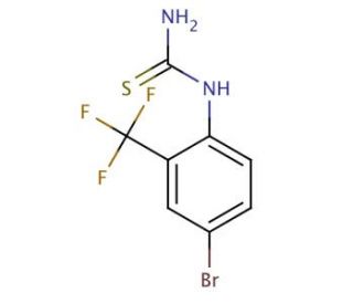 [4-Bromo-2-(trifluoromethyl)phenyl]thiourea (CAS 208186-71-4) - chemical structure image