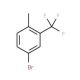 4-Bromo-2-(trifluoromethyl)toluene (CAS 86845-27-4) - chemical structure image
