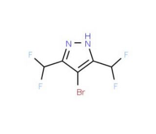 4-Bromo-3,5-bis-difluoromethyl-1H-pyrazole - chemical structure image