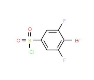 4-Bromo-3,5-difluorobenzenesulphonyl chloride (CAS 518057-63-1) - chemical structure image
