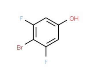 4-Bromo-3,5-difluorophenol (CAS 130191-91-2) - chemical structure image