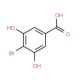 4-Bromo-3,5-dihydroxybenzoic acid (CAS 16534-12-6) - chemical structure image